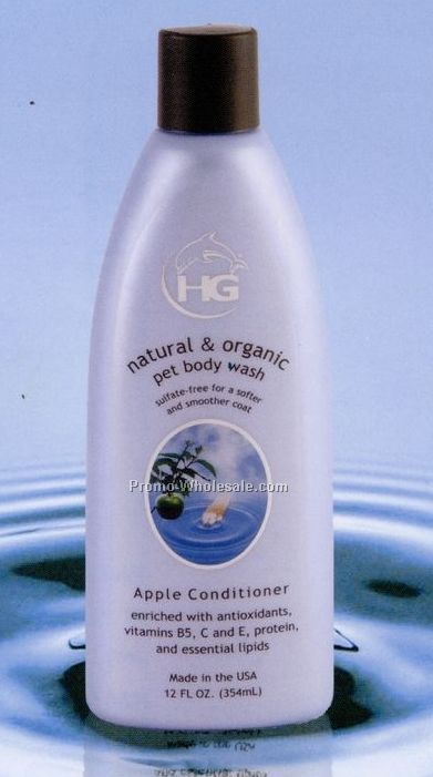 12 Oz. Hg Apple Conditioner Natural & Organic Pet Body Wash Two Pack