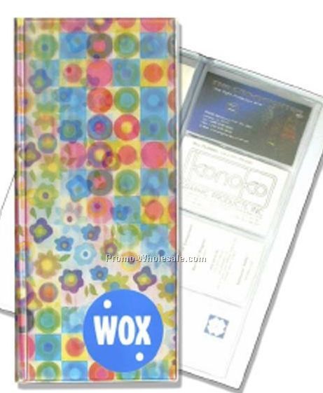 128 Card 3d Lenticular Business Card File - Stock / Multi-colored Circles