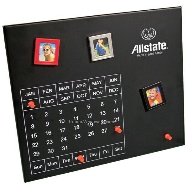 13-1/4"x11-1/4"x1/4" Magnetic Desktop Calendar/Memo Board (Imprinted)