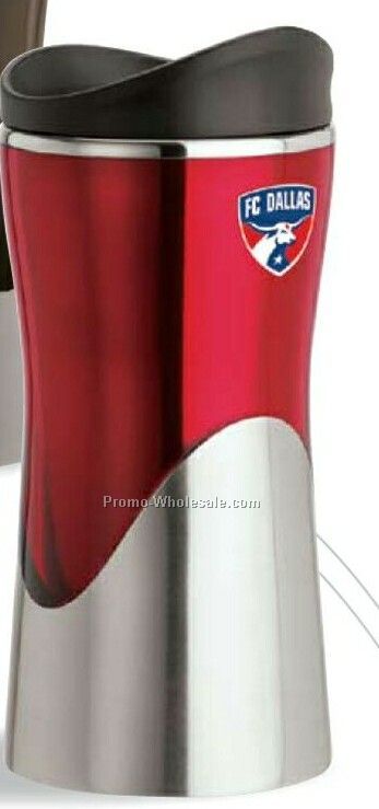 14 Oz. Red Aelius II Acrylic/ Stainless Steel Tumbler (Print)