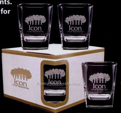 14 Oz. Sterling Double Old Fashion Glass Premium Box Set