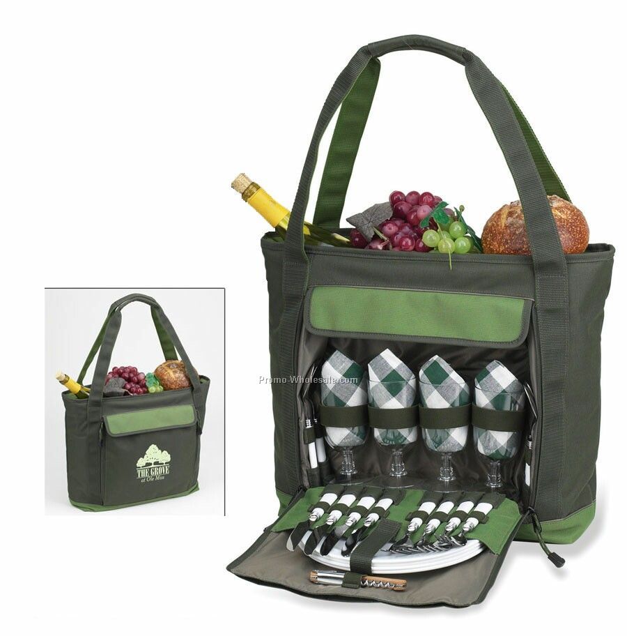 14"x15"x5" Adventure Picnic Cooler Tote For Four