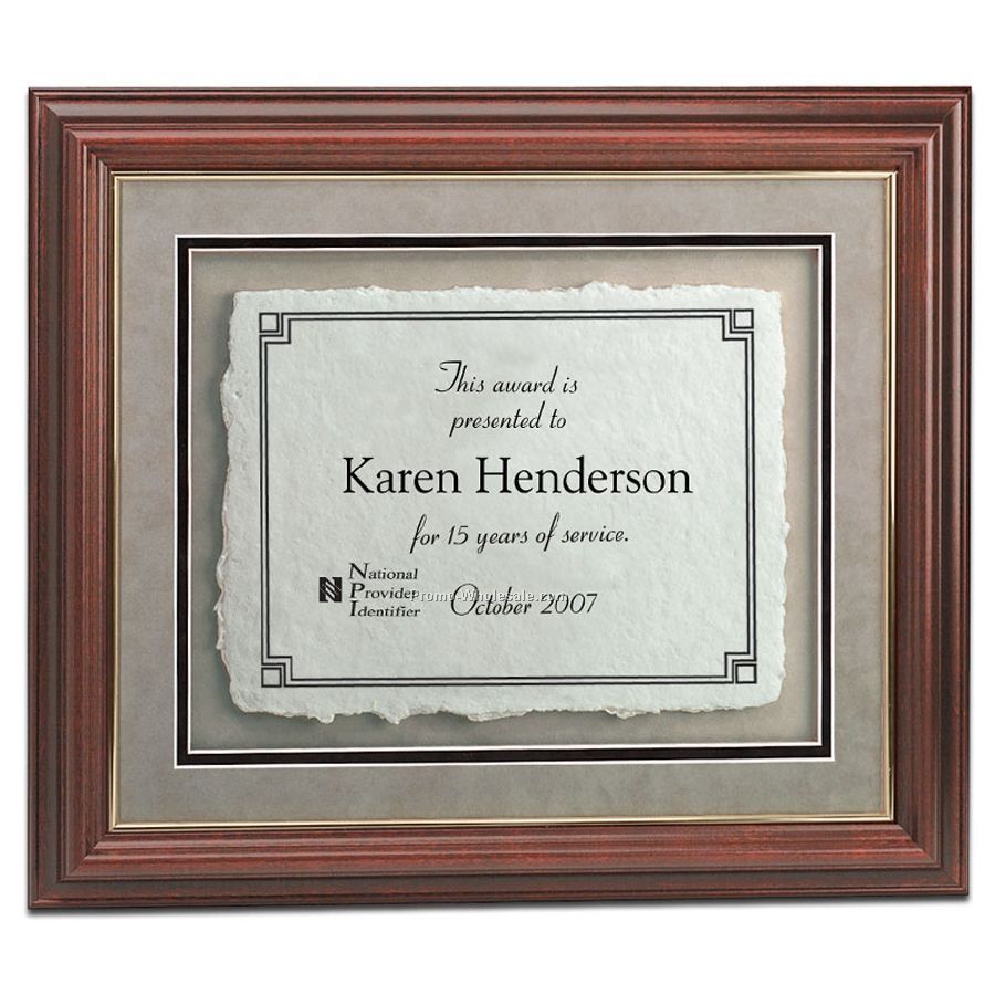 15-1/2"x18" Triple Suede Matted Handmade Paper Certificate