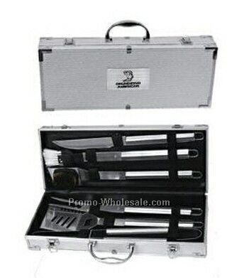 18-1/4"x7-1/2"x3-1/2" 6 Piece Bbq Gift Set