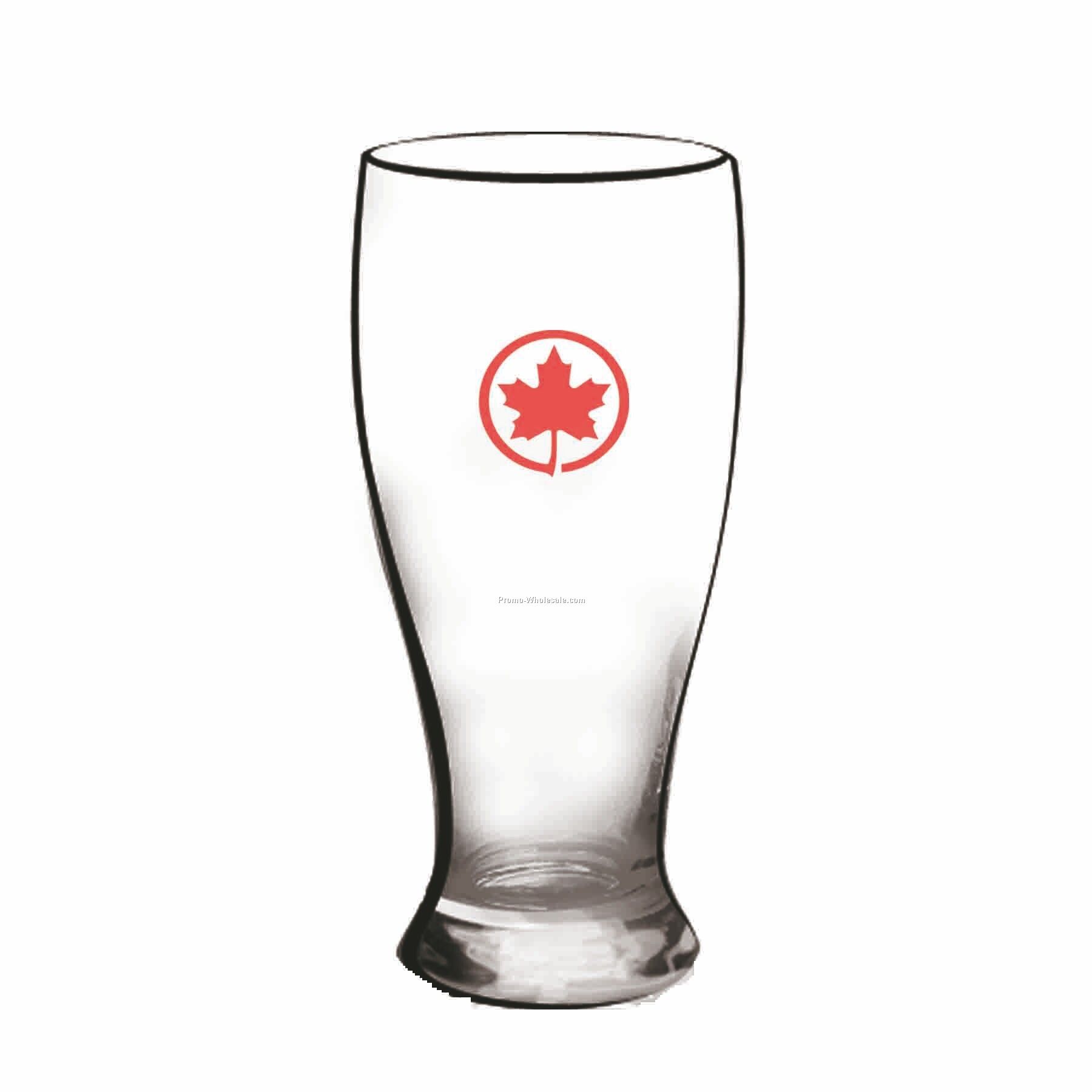 19 Oz. Crystal Pilsner Beer Glass W/ Curved Sides (Printed)