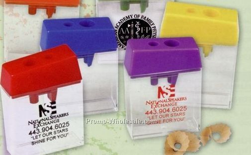 2-1/8"x2-3/4" Dual Pencil & Crayon Sharpener