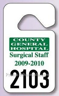 2-3/4"x4-3/4" Standard Hang Tag Parking Permit (.035" Reflective)