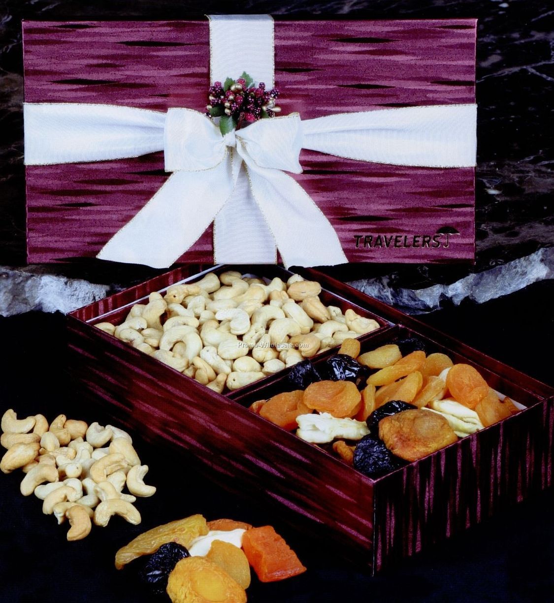 2 Box Set Of Roasted Cashews & Gourmet Dried Fruit