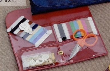 2"x5-3/4" Vinyl Snap Case Sewing Kit