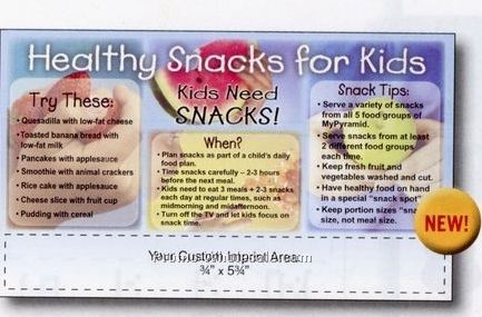 3-1/2"x6" Healthy Snacks Mega-mags