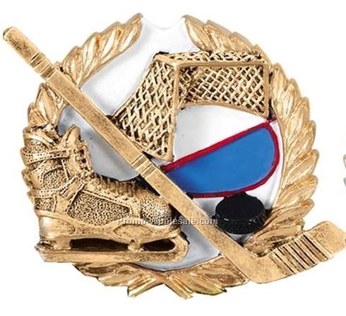 3-1/4" Hockey High Relief Resin Plaque Mount