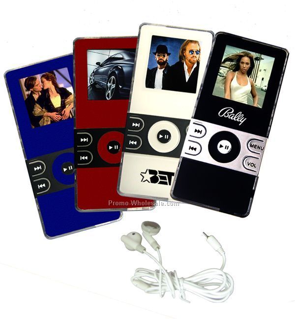 3.15"x1-3/5"x.33" 2 Gb Mp4 Digital Media Player W/ 4 Side Button