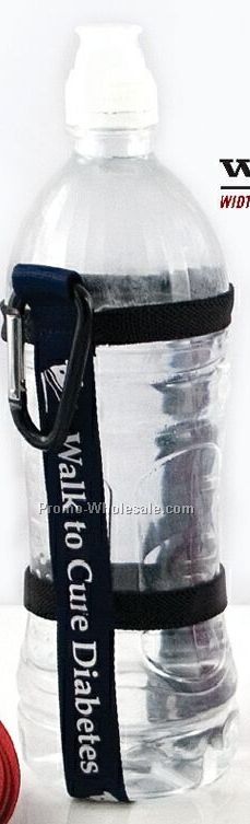3/4" Harnessed Water Bottle Strap With Carabiner & 50 Day Shipping