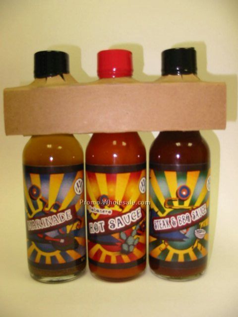 3 Pack Custom Hot Sauce Gift Collection