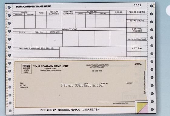 3 Part Continuous Payroll Check