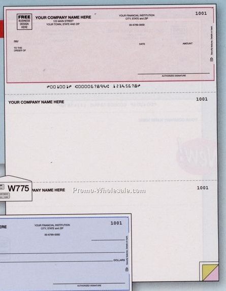 3 Part Laser Multipurpose Check (Myob Compatible)