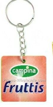 3"x3" Lenticular Key Tag W/ Pvc Encapsulated