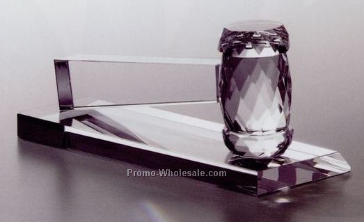 3"x7" Fine Optical Crystal Gavel