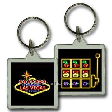 3d Lenticular Business Card Key Chain - Custom 1.5" X 1.5"
