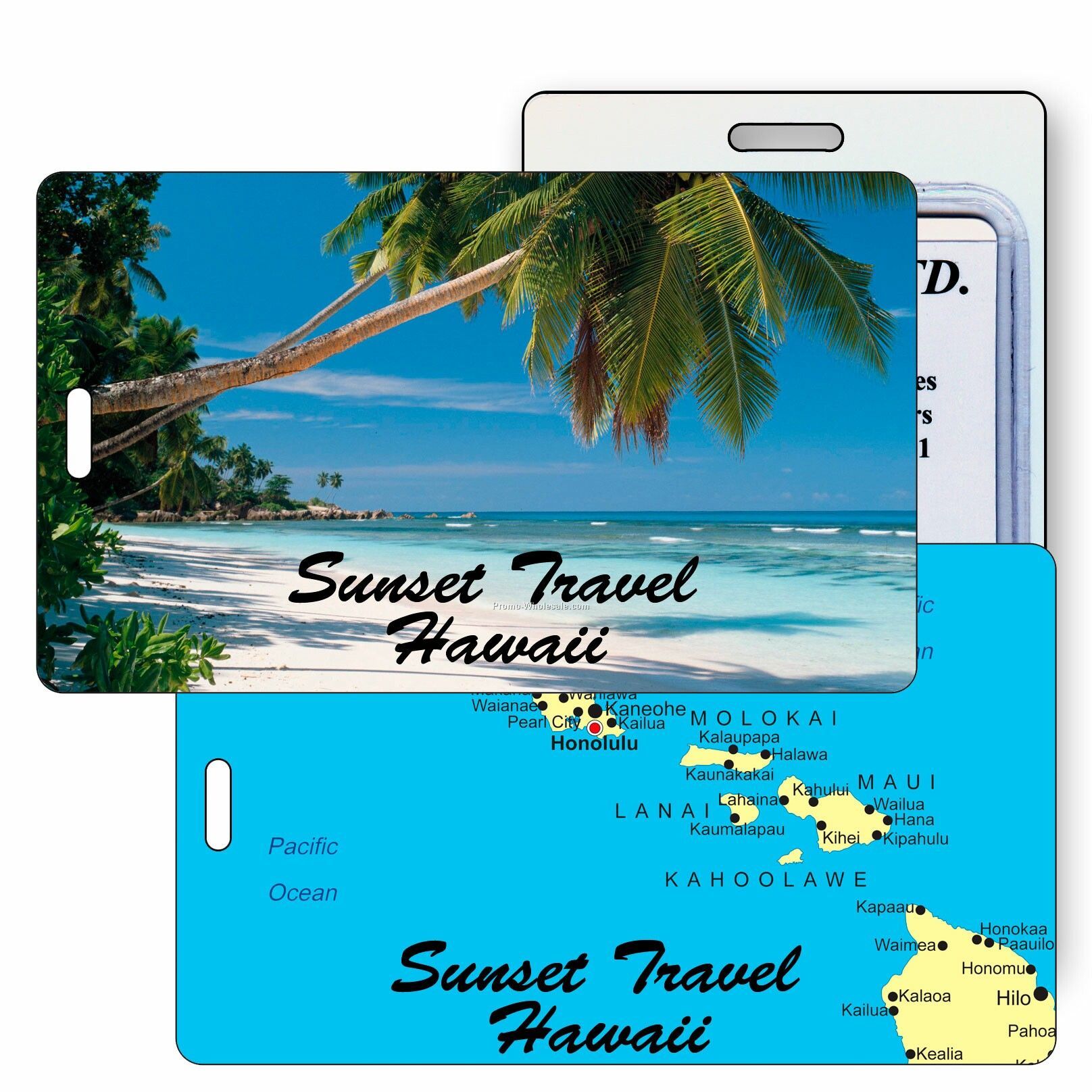 3d Lenticular Luggage Tag - Full Custom Designed