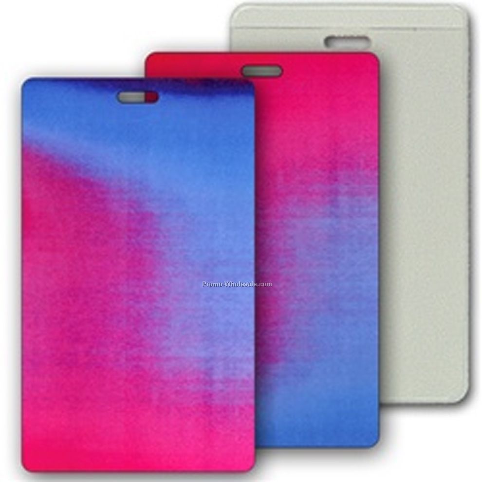 3d Lenticular Luggage Tags - Stock / Blue Pink Purple 2-3/8"x4-1/4"
