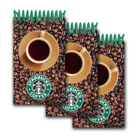 3d Lenticular Mini Notebook; Stock; Coffee; Imprinted