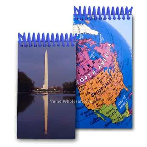 3d Lenticular Mini Notebook; Stock; Washington Monument; Blanks