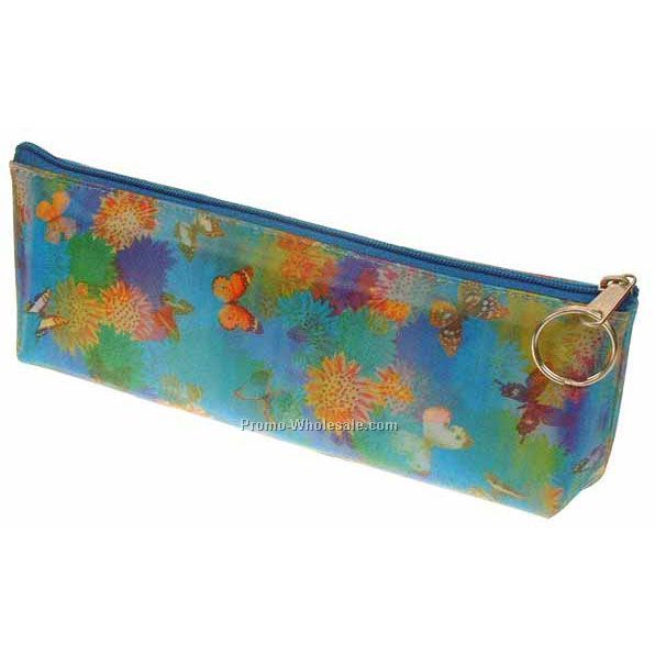 3d Lenticular Pencil Case - Sobre - Stock / Flowers & Butterflies