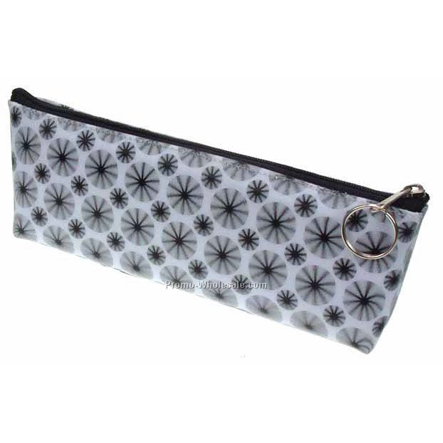 3d Lenticular Pencil Case - Sobre - Stock / White With Black Stars