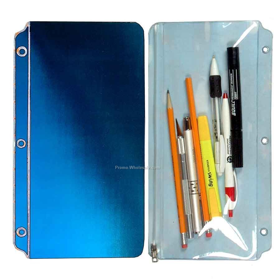 3d Lenticular Pencil Pouch - Stock / Blue Black