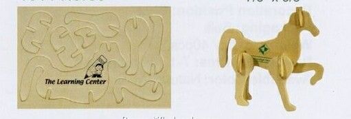 4-5/8"x3"x1/8" Horse Mini-logo Puzzle