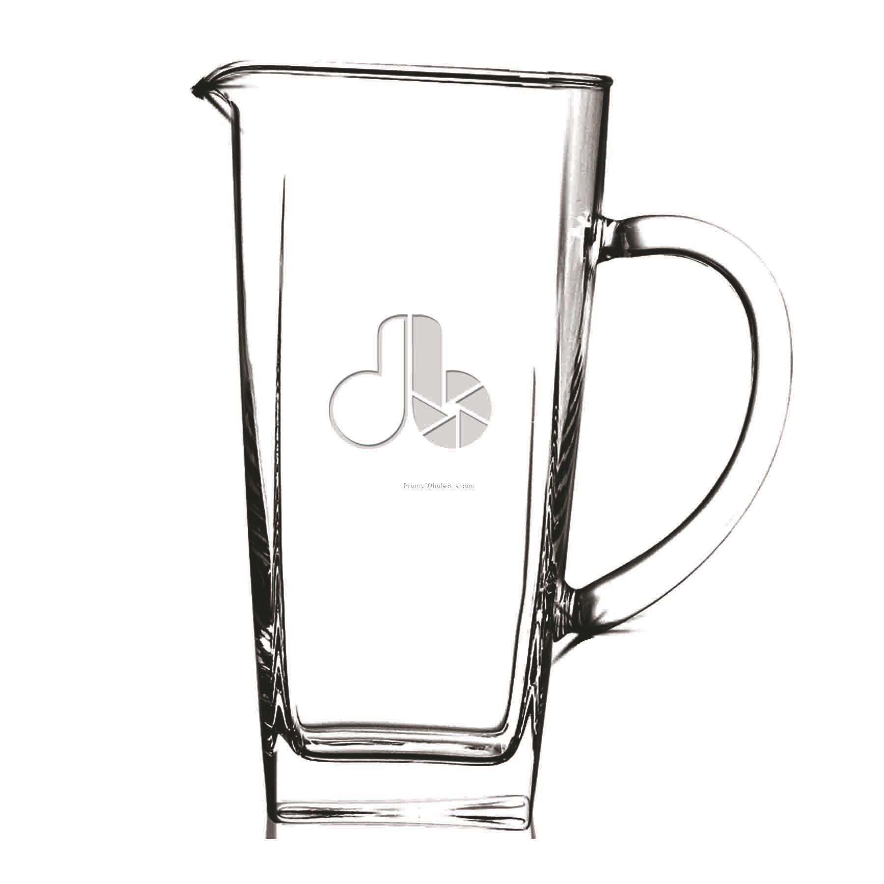 43 Oz. Crystal Sterling Pitcher (Deep Etch)