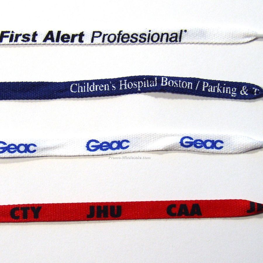 45" Custom Printed Shoelaces (Screen Printed)