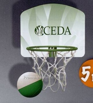 5-1/2" Budget Color Oversized Basketball Set