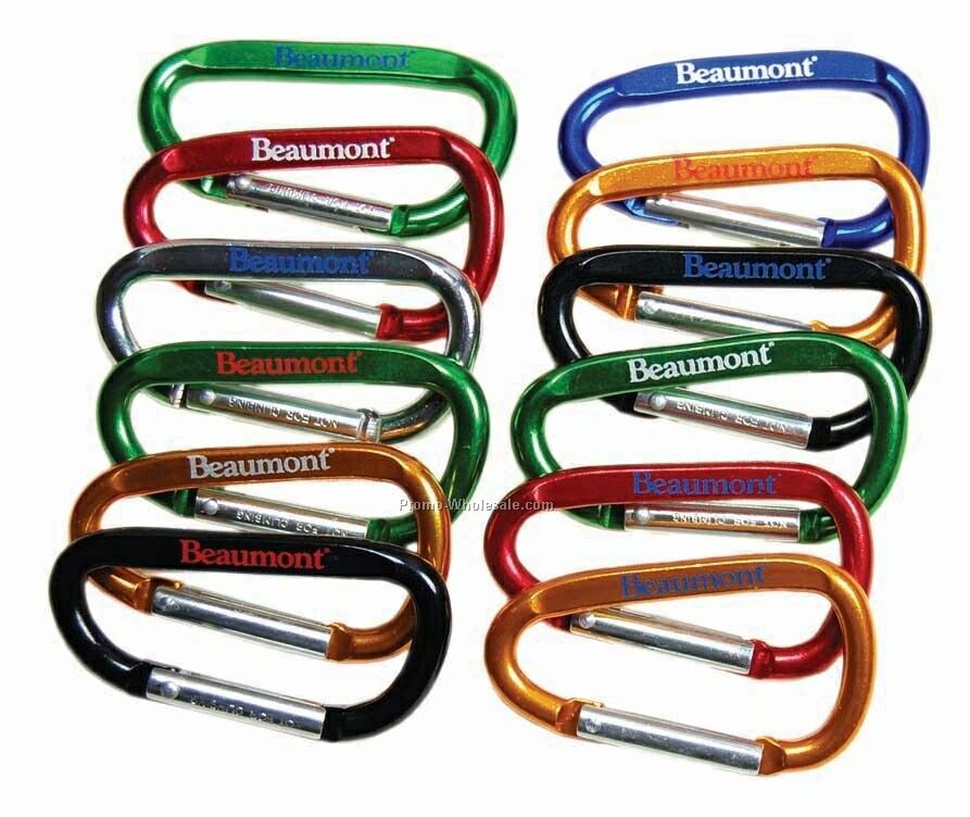 6mm Printed Carabiners W/ Key Ring