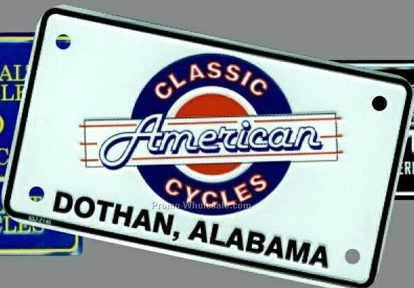 7-3/4"x7" Custom Motorcycle License Plate