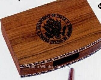 7-7/8"x2-3/4"x1" Double Pen Wooden Stand