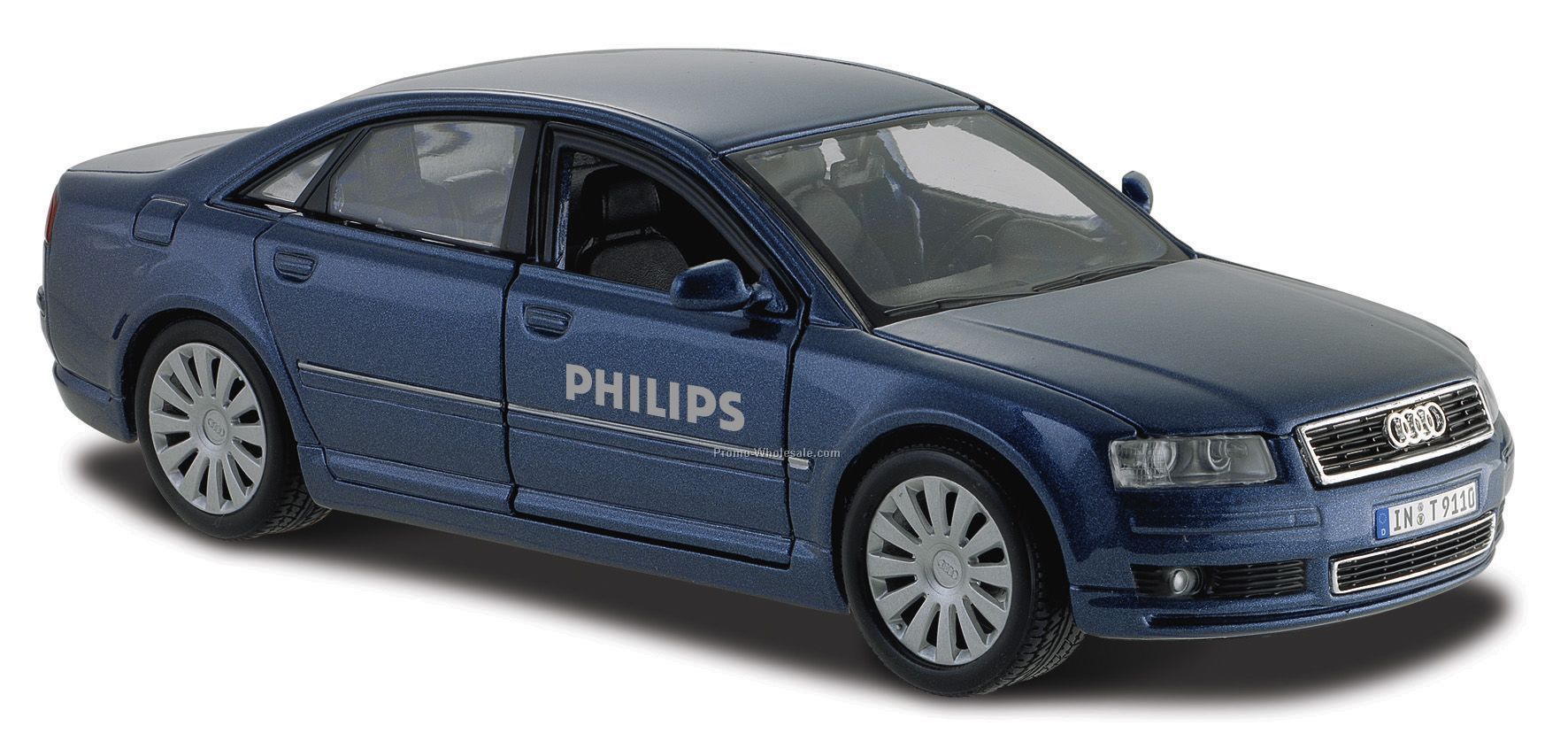 7"x2-1/2"x3" Audi A8 Die Cast Replica Car