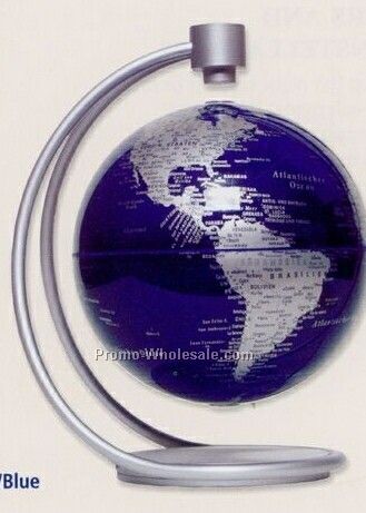 8" Levitating Blue Globe