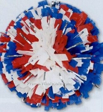 8" Vinyl Show Pom Poms - 3 Colors Mixed