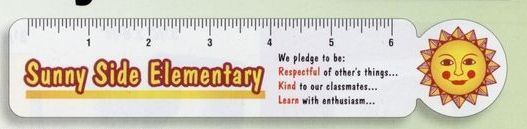 8-1/4"x1-5/8" Circle Shape Economy Ruler