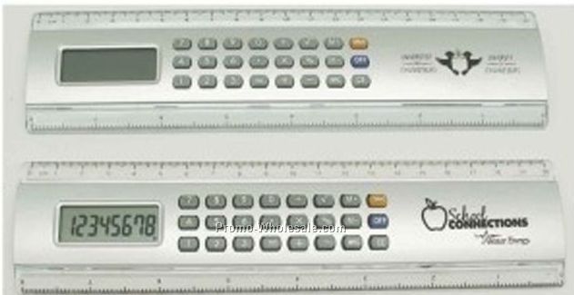 8-1/4"x2-1/5" Battery Power Ruler Calculator