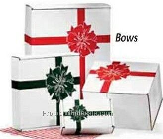 8"x5"x3" Traditional Holiday Favorite Green Bows