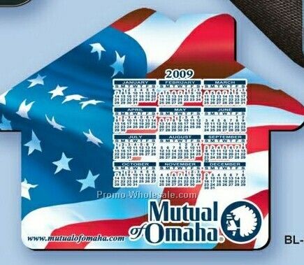 8"x8" Calendar Mouse Pad - House (1/8" Base)