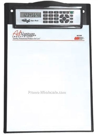 9"x13-1/2"x1-1/2" Clipboard With Removable Calculator/Ruler