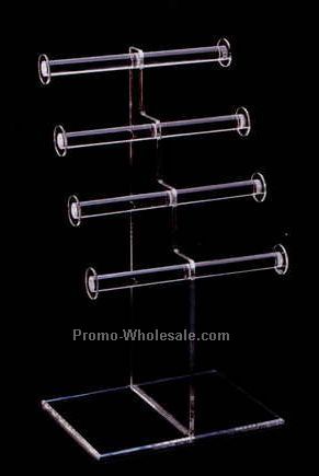 Acrylic Four Tier Necklace Display (10"x5"x18-1/2")