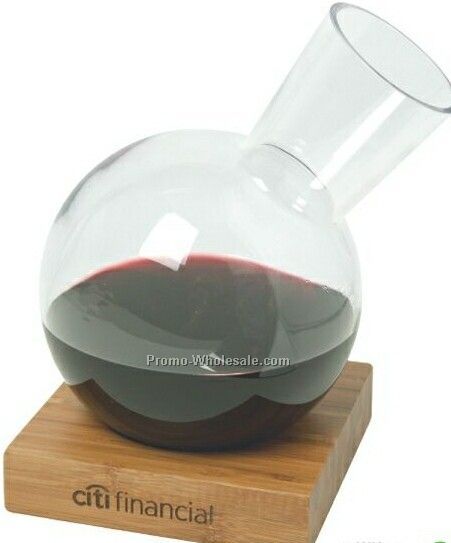 Bamboo Wine Decanter Set