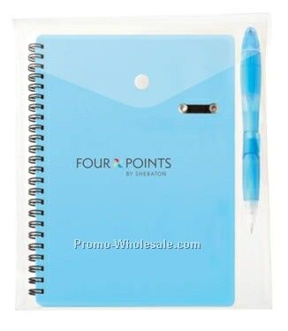 Blossom Translucent Tip Pen & Highlighter Combo In Envelope W/ Notebook
