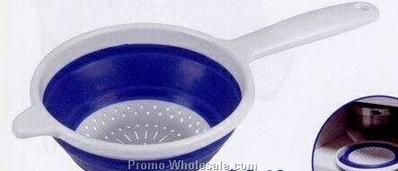 Blue Collapsible Hand Strainer (1-1/2 Quart)