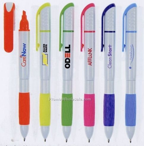 Boca Pen Highlighter W/ Matching Grip & Clip (24 Hours)